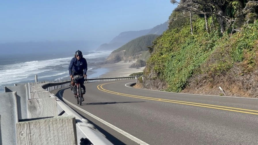 Biking down the Pacific Coast