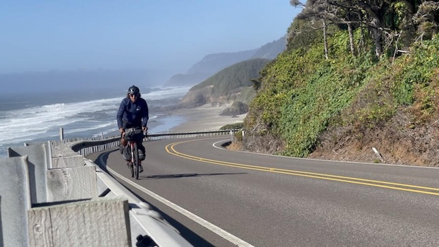 Biking down the Pacific Coast