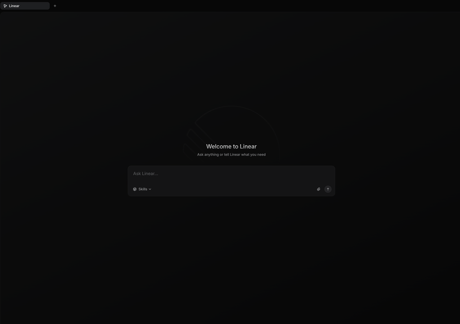 Linear's new agentic interface - Ask anything or tell Linear what you need