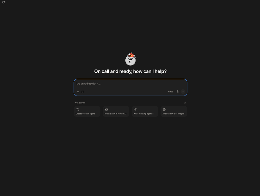 Notion's AI agent - On call and ready, how can I help?
