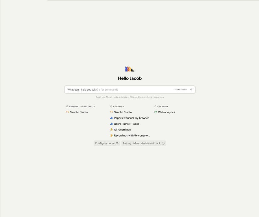 PostHog's AI assistant - What can I help you with?
